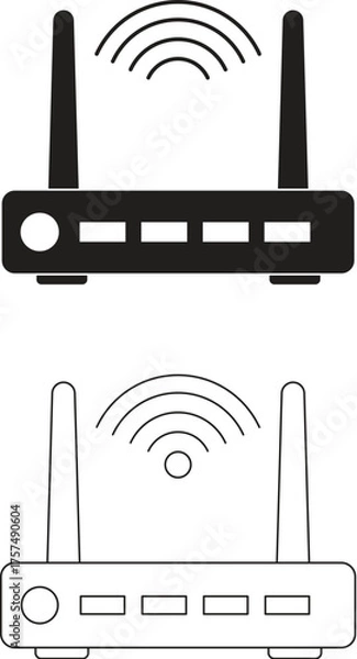 Obraz router vector illustration