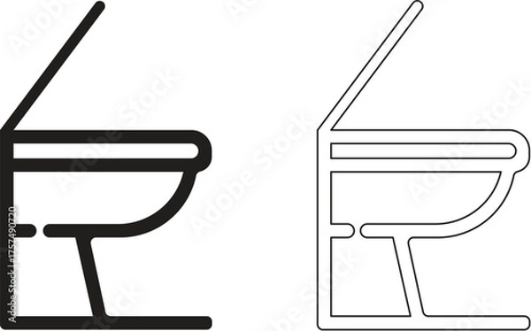 Obraz  toilet vector illustration