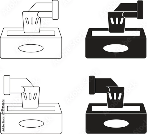 Obraz wipes vector illustration