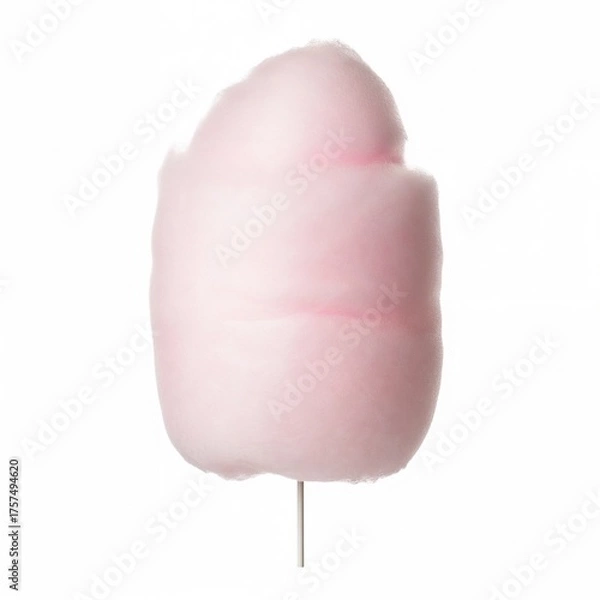Obraz Cotton candy isolated on a white background
