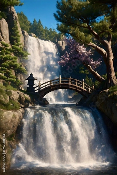 Obraz waterfall in the forest