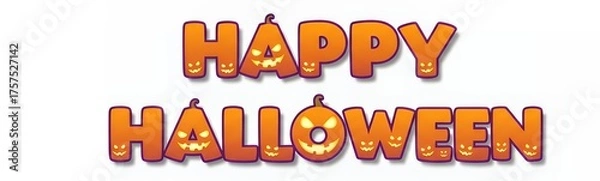 Fototapeta Happy Halloween text	

