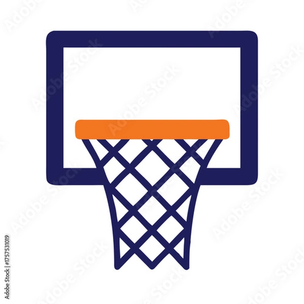Fototapeta Basketball hoop vector