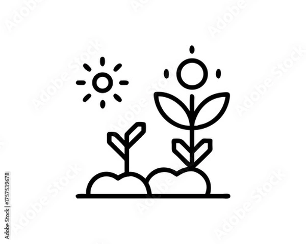 Fototapeta agriculture icon-set vector outline free SVG download