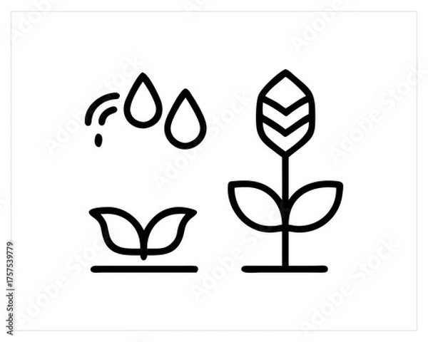 Fototapeta agriculture icon-set vector outline free SVG download