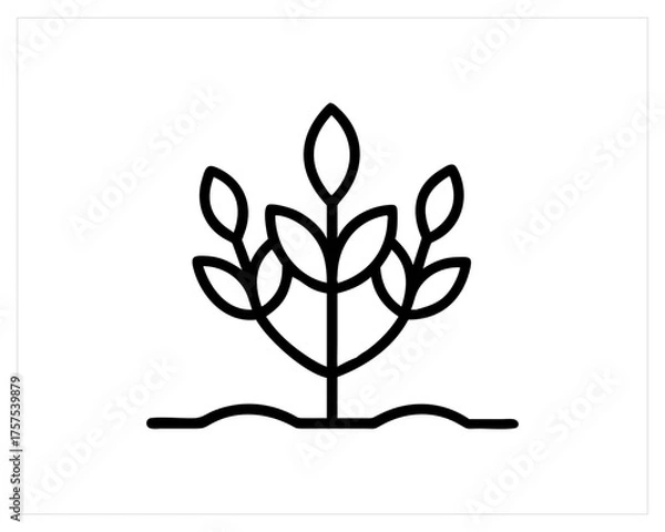 Fototapeta agriculture icon-set vector outline free SVG download