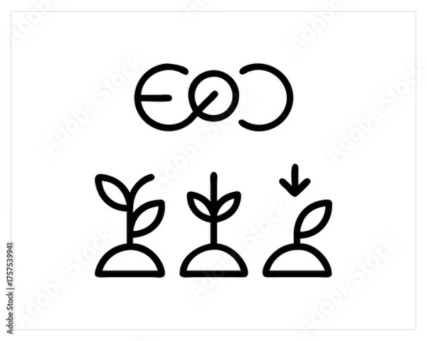 Fototapeta agriculture icon-set vector outline free SVG download