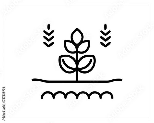 Fototapeta agriculture icon-set vector outline free SVG download