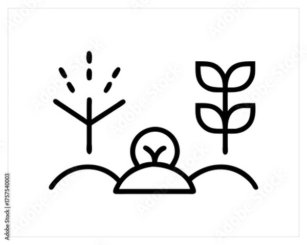 Fototapeta agriculture icon-set vector outline free SVG download