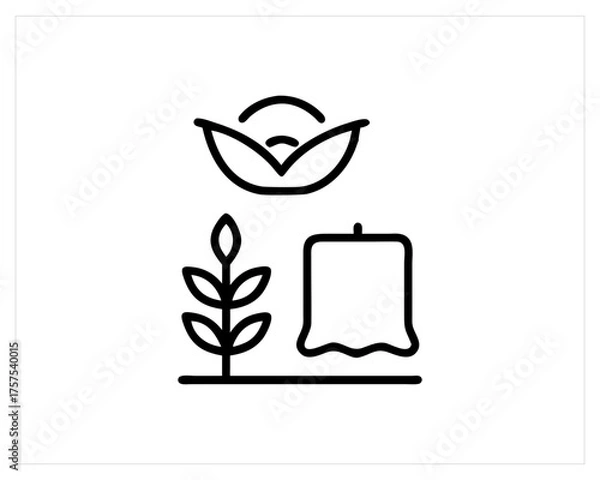 Fototapeta agriculture icon-set vector outline free SVG download