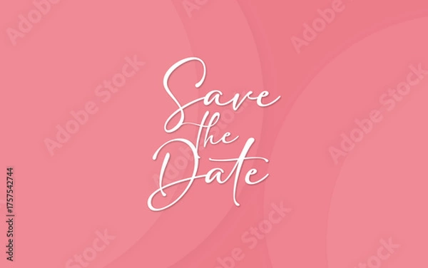 Fototapeta Save the date banner. Can be used for business, marketing and advertising