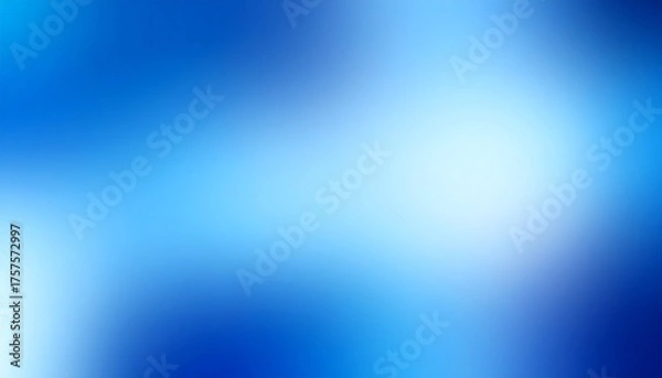 Fototapeta Blurred blue-white gradient with soft center glow.