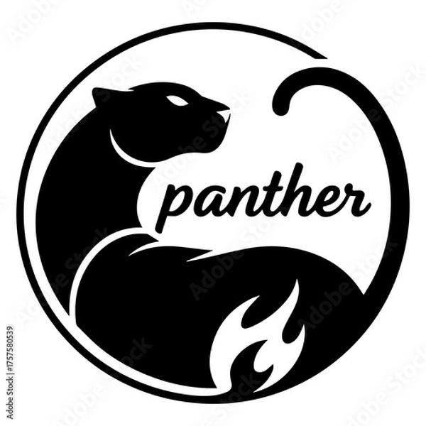 Fototapeta A striking black silhouette of a majestic eagle in flight isolated on transparent background silhouette