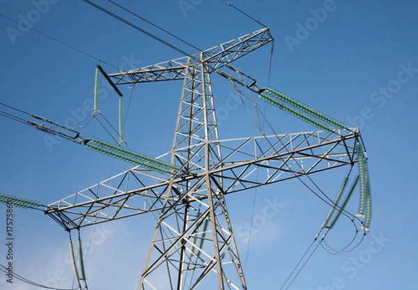Fototapeta High volatge cables