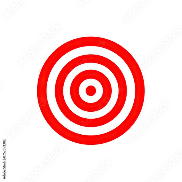 Obraz Red target with concentric circles