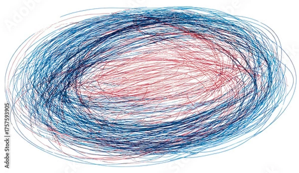Obraz Abstract swirling colors on a circular form