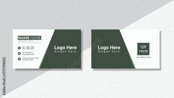 Fototapeta Minimalistic Business Card Design 