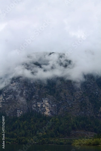 Obraz clouds in the mountains