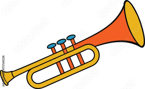 Obraz trumpet vector illustration
