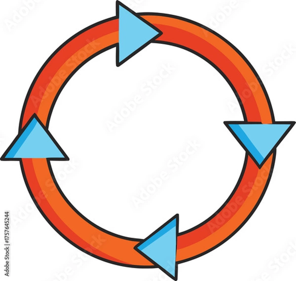 Obraz red and yellow arrows