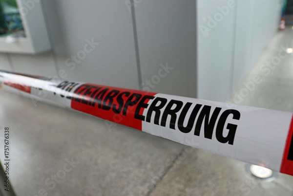 Fototapeta Polizei Absperrung