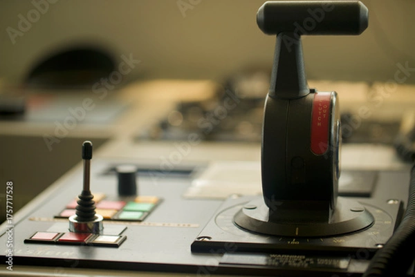 Obraz Engine controls of a ship
