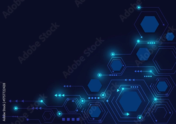 Obraz abstract technology background