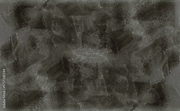 Obraz 白、黒、灰のモノクロで無彩の細かい色がベースで、ざらざらとした質感の抽象的な背景、壁紙、テクスチャ