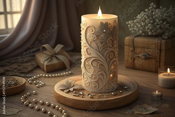 Obraz candles on the table for candle light dinner