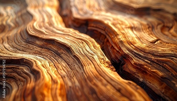 Fototapeta Macro image of wood grain, close up