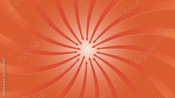 Fototapeta ひねりのある赤い矢印の背景素材、ベクター