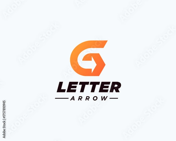 Obraz G arrow letter logo