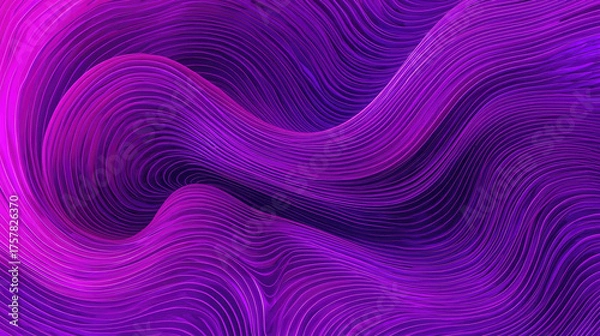 Obraz abstract purple background with wavy lines
