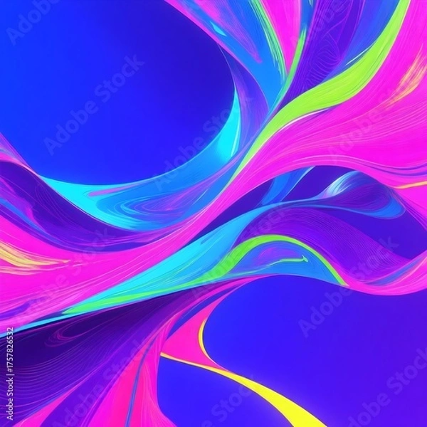 Obraz Abstract Geometric Art Design with Vibrant Colors