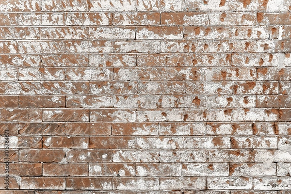 Fototapeta Old red red brick background