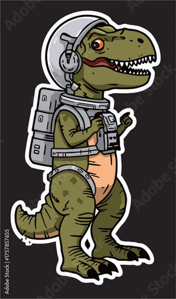 Obraz a vector of T-rex Sticker 
