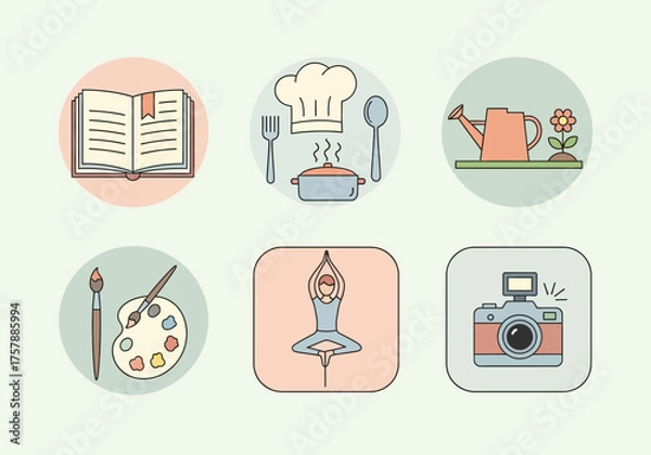 Obraz Abstract graphic icons set design elements