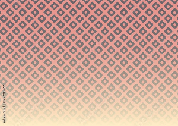 Fototapeta ピンクと灰色のグラデーション和柄背景（鹿の子絞り）
