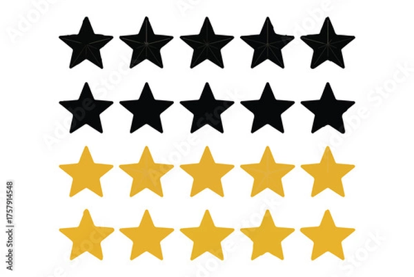 Fototapeta Simple Star Line Art Vector Icon