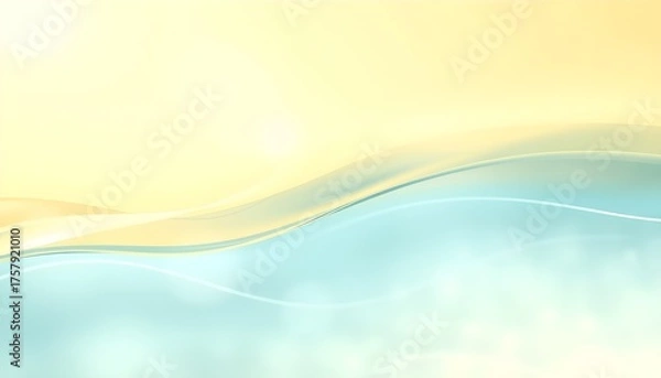Obraz 노란색에서파란색으로변하는열대바다느낌의웹사이트배경