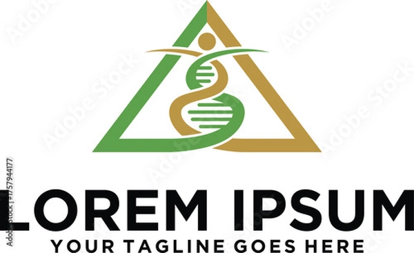 Obraz DNA Lab letter A logo