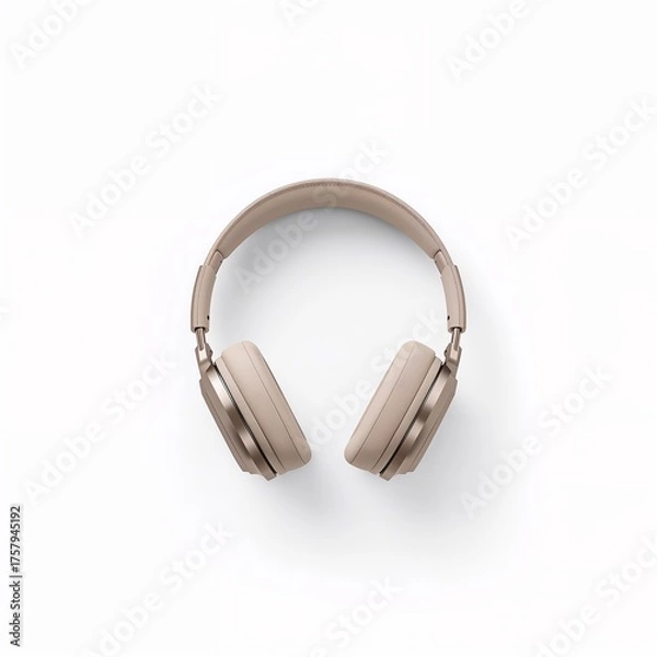 Obraz Wireless headphones isolated on white background