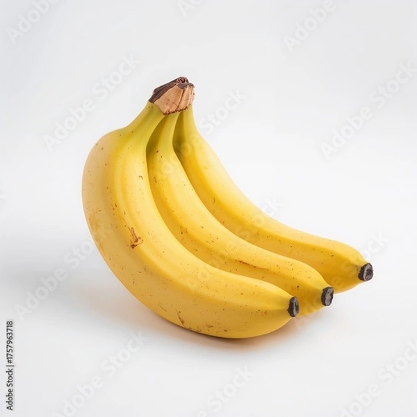 Obraz Ripe banana bunch isolated on white background