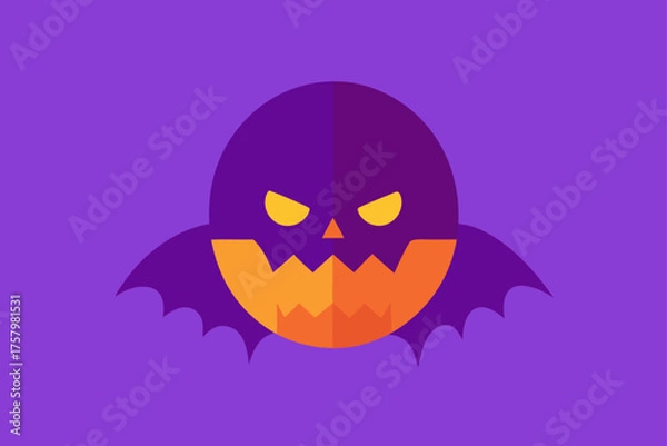 Fototapeta Purple Orange Blend Minimal Halloween Soft Gradient Wallpaper