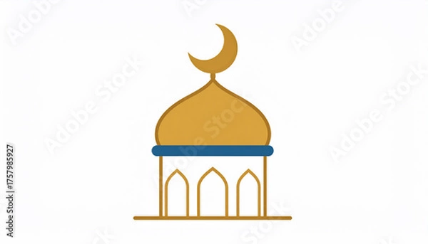 Obraz Mosque Icon Vector Illustration