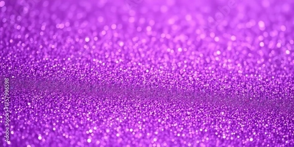 Obraz Close-up of shimmering purple glitter backdrop, sparkling texture,  abstract,  shine
