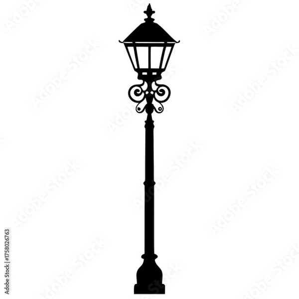 Fototapeta street lamp vector