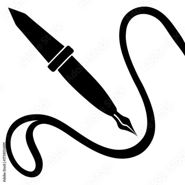 Fototapeta brush with paint