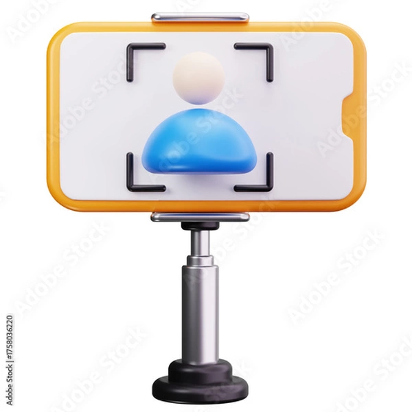 Fototapeta Profile Recording Camera 3D