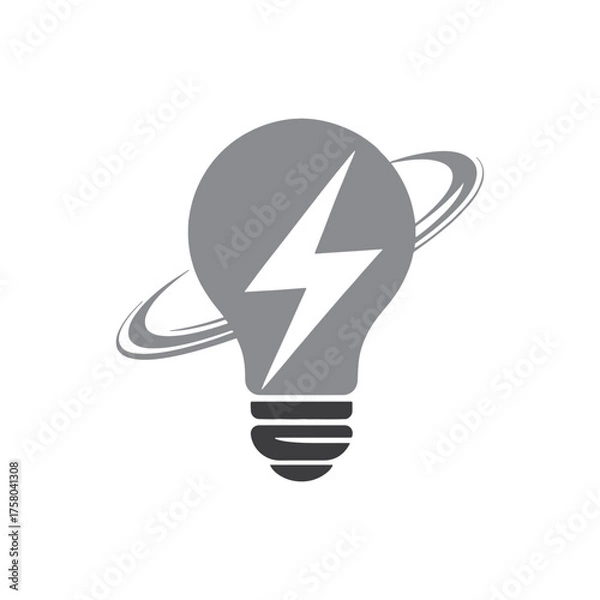 Fototapeta Electrical Logo Design – Energy, Power, Technology, and Engineering Symbol Vector Icon